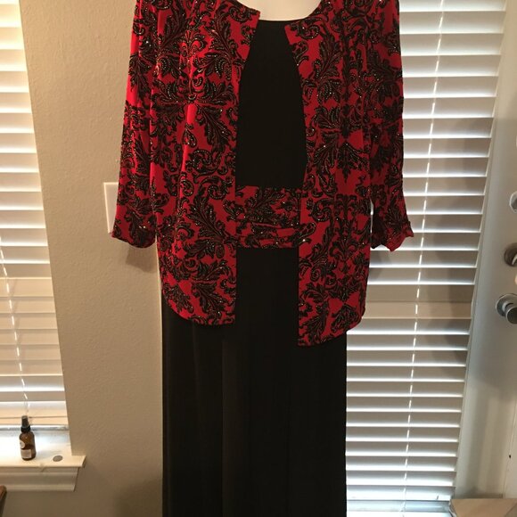 NewJessica Howard Dress & Suit Jacket = Holiday Evening Large  Car1 - Picture 5 of 9